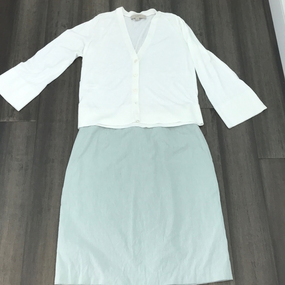 Talbots skirt and Loft sweater bundle